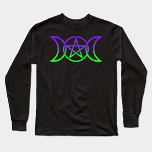 Triple Moon Goddess Long Sleeve T-Shirt